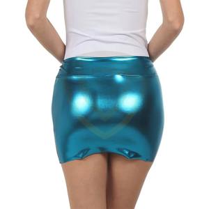 กระโปรงหนังแนวสตรีทสีทึบกระโปรงหนังเซ็กซี่ระบายอากาศได้ดี - Product Image 2