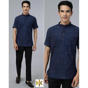 ATRACTIVA CAMISETA DE HOMBRE DE TRABAJO CON ESTAMPADO DE ALGODÓN SOLO AZUL - Product Image 1