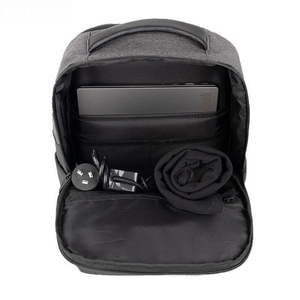 Sac à dos moderne en nylon gris et noir, style décontracté, utilisable en toutes saisons - Product Image 6
