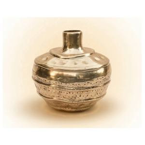 Nuevo Jarrón de Aluminio Forjado a Mano con Forro, Estilo Moderno Antiguo, Color Dorado, para Flores, para Sala de Estar, Comedor, Vajilla - Product Image 1