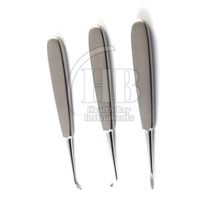 Kit d'élévateurs luxateurs manuels en acier inoxydable avec poignées ergonomiques, pointes de précision, instruments dentaires réutilisables - Product Image 6