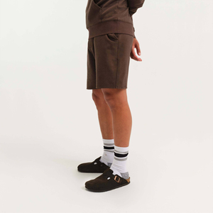 Custom Brown Casual Shorts Men Women Streetwear Cotton Drawstring Waist Soft Comfy Loose Fit Relaxed Summer Lounge Bottoms - Product Image 2