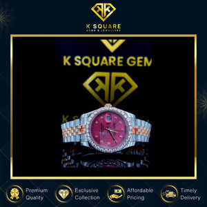 Reloj de Lujo de Diseño Premium, Analógico, de Acero Inoxidable, Automático, de Cuarzo, Resistente al Agua VVS, con Cristal de Zafiro y Diamantes - Product Image 3