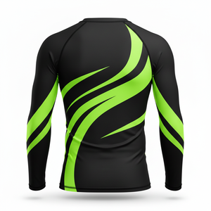 เสื้อรัดรูปแขนยาวแบบยูนิเซ็กซ์ ผ้าอีโคพรีเมียม สำหรับฝึกซ้อมกีฬา BJJ MMA ยิวยิตสู กราปลิง - Product Image 2