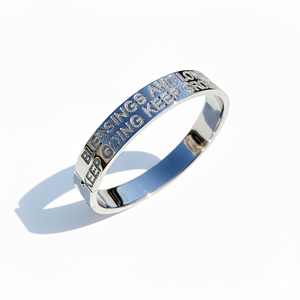 Trendy Selling Elegant Custom Engraved Moissanite Diamond Hip Hop Bangles Fine <b>Silver</b> Luxury <b>Solid</b> 925 Sterling Anniversary Gift - Product Image 1