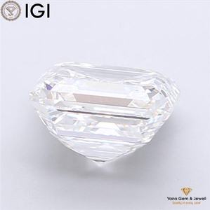 เพชร CVD ผลิตในห้องปฏิบัติการ สี E ความสะอาด VVS2 รูปทรง Asscher น้ำหนัก 3.50 กะรัต พร้อมใบรับรอง IGI สำหรับงานเครื่องประดับมืออาชีพ - Product Image 4