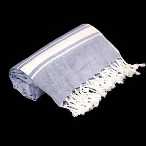 Serviette de plage à séchage rapide en tissu Fouta avec design rayé personnalisé et logo à prix abordable, fabriquée en Inde - Product Image 2