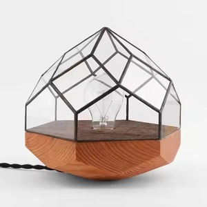 Premium Accent Glass Metal Terrarium Planter Elegant Indoor Plant <b>Display</b> <b>Case</b> Home Decor - Product Image 1