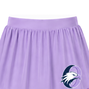 Falda Deportiva Plisada Color Lavanda para Animadoras, con Ribete a Rayas, Uniforme Deportivo Personalizado para Equipos - Product Image 5