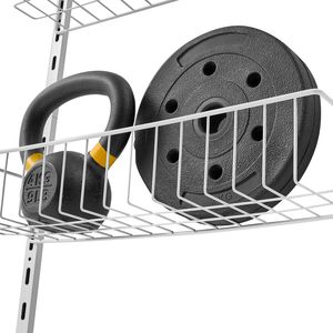 Organizzatore da Appendere Sopra la Porta a 6 Ripiani in Acciaio Resistente, Porta Spezie Regolabile da Parete, Soluzione Organizzativa per Dispensa - Product Image 4