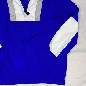 Chaqueta Cortavientos Anorak Zeta Finer Azul Rey con Bloques de Color, Media Cremallera, Ligera, con Capucha y Forro de Microfelpa - Product Image 4