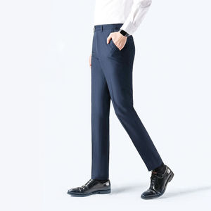 Pantalon de Costume Homme Respirant Printemps-Été Coupe Droite Décontractée à Petits Pieds – Vente en Gros - Product Image 2