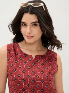 Blusa de Algodón con Estampado Floral Indie de Alta Costura para Mujer, Ideal para Oficina, Bodas y Fiestas Casuales, Disponible a Precio de Mayoreo - Product Image 4