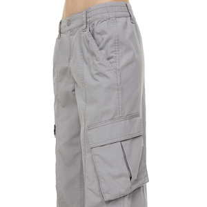 Pantalon cargo pour femme en tissu métallisé brillant, style streetwear et festival, personnalisable avec logo, vente en gros internationale, pour commande en gros - Product Image 3