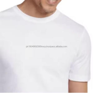 Camisetas de Hombre de Alta Calidad 100% Algodón, Nuevo Diseño, Transpirables, de Manga Corta, Estilo Casual, OEM, Logotipo Personalizado, Camisetas Sólidas para Hombre - Product Image 2