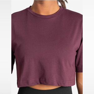 เสื้อครอปท็อปผู้หญิงรุ่นใหม่ สไตล์ลำลองสำหรับฤดูร้อน รับสกรีนโลโก้และสีตามสั่ง คุณภาพสูง แห้งเร็ว ระบายอากาศได้ดี - Product Image 6