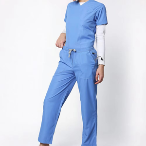 Conjuntos de Uniformes Médicos Premium Personalizados para Mujer, Anti-Pilling, Más Vendidos, Cuello en V, Bajo MOQ - Product Image 1