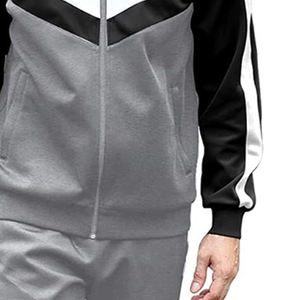 Conjunto Deportivo de 2 Piezas Pro Track Unisex, Personalizado con Impresión OEM, 100% Algodón, con Cremallera Completa, para Correr y Hacer Ejercicio, Venta al Por Mayor - Product Image 6