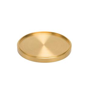 ชุดจานรองแก้วทองเหลืองทองแดงตีลายทำมือ รูปทรงกลม สำหรับชาและกาแฟ - Product Image 6