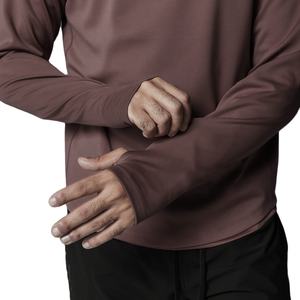 เสื้อฮู้ดออกกำลังกายผู้ชายสำหรับฤดูหนาว คุณภาพสูง ซิปครึ่งตัว มีช่องสำหรับนิ้วโป้ง ออกแบบเองได้ ผ้าฝ้าย 100% ปักลายประดับลูกปัด - Product Image 3