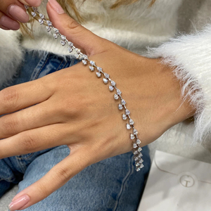 IGI Certified Round Brilliant Lab Grown Diamond Tennis Bracelet 10K 14K 18K Yellow White <b>Rose</b> <b>Gold</b> Luxury Bridal Jewelry - Product Image 3