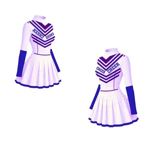 ชุดเชียร์ลีดเดอร์สำหรับผู้หญิง กระโปรงและเสื้อสองชิ้น เหมาะสำหรับการแสดง การแสดงท่าทาง และกิจกรรมกลุ่ม - Product Image 2