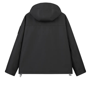 Unisex Coated Waterproof Windproof Thin Quick Dry <b>Racer</b> <b>Jacket</b>-Streetwear Style Front Logo OEM Gym Wear High Quality New Design - Product Image 2