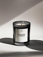 Vela Aromática Elegante y Ecológica de Cera de Soya en Frasco de Vidrio Simple para Halloween, Graduación, San Valentín, Navidad, Fiestas de Año Nuevo