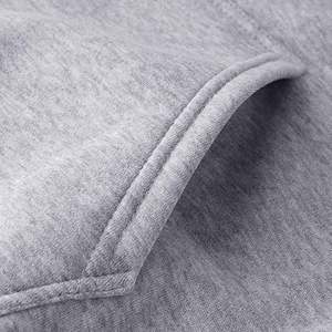 เสื้อฮู้ดดี้ผู้ชาย พิมพ์ลายโลโก้ตามสั่ง ผ้าฝ้ายฟลีซ เสื้อฮู้ดดี้เปล่าทรงโอเวอร์ไซส์ เสื้อสเวตเชิ้ตแบบสวม Unisex - Product Image 3