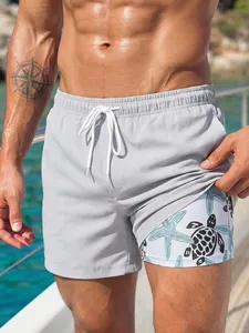 Shorts de bain brodés sur mesure Tissu écologique de haute qualité Options de matériaux durables Livraison rapide Service OEM ODM - Product Image 1