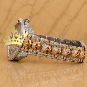 Handcrafted Moissanite Diamond Watch Men Full Pave VVS Stone Bracelet <b>Wristwatch</b> - Product Image 2