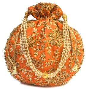 Best Selling Potli Drawstring Purse Beaded <b>Bag</b> Handbag Embroidery Woman Drawstring Potli <b>Bag</b> Evening Clutch Wedding Return Gift - Product Image 4