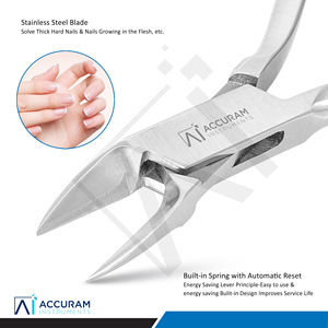 Stainless Steel Curved Toe & Finger <b>Nail</b> Clipper Professional Thick <b>Nails</b> Precision Pedicure Durable <b>Nail</b> Care <b>Tool</b> - Product Image 6