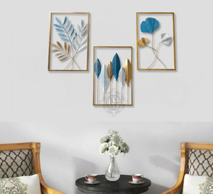 Decoración de Pared de Metal con Hojas de Hierro Modernas, Arte Abstracto para Colgar en la Pared, para Sala de Estar, Fondo de Sofá, Venta al Por Mayor - Product Image 1