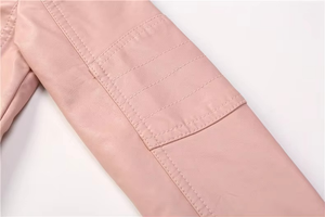 M02 Autumn Fall Pu <b>pink</b> Black Boys Leather <b>Jacket</b> Kids <b>Jacket</b> Baby Coat Casual Children Clothes Wholesale Outfit - Product Image 5