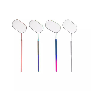 Wholesale Private Label Eyelash <b>Mirror</b> Large Detachable Handle Stainless Steel Lash Tech Extension Tools Manufacturer - Product Image 1