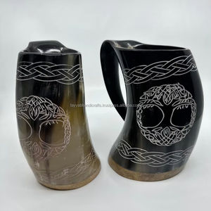 Tazas de Cuerno para Beber, Cuerno Natural de Alta Calidad, Vaso de Cuerno de Búfalo, Utensilios de Cocina para el Hogar y Restaurantes - Product Image 6