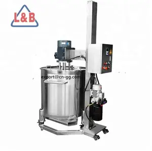 high speed shear batch disperser emulsifier dispersion liquid powder blender emulsifying homogenizer mixer with lift stand