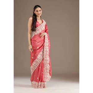 Party Wear Embroidered <b>Saree</b> with Sequins Work Elegant Dresses - Product Image 1