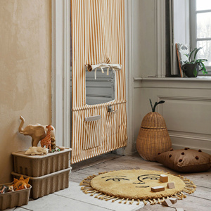 Panier de rangement en rotin naturel de qualité supérieure, de forme pomme, fait main, avec couvercle, nouveau design, pour la décoration de la chambre d'enfant - Product Image 4