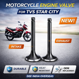 Soupape de moteur de moto pour TVS Star City |   Ensemble de soupapes d'admission et d'échappement, pièce de rechange OEM - Product Image 2