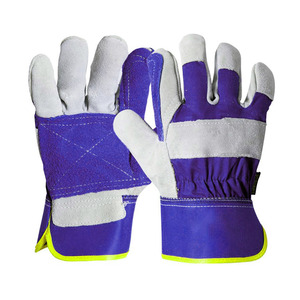 Gants de sécurité en cuir de vachette canadien pleine fleur pour travaux industriels, résistants à l'abrasion, pour usage domestique (vente en gros) - Product Image 3