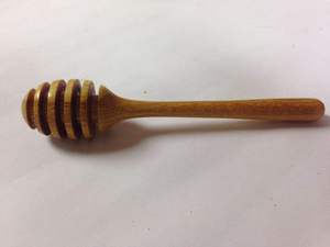 Cuchara de Madera para Servir Miel, con Mango Largo, Bañada en Oro Rosa, Ecológica, Hecha a Mano, Capacidad de 10 ml, Orgánica - Product Image 4