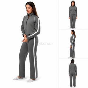 Ensemble de survêtement d'hiver personnalisé avec logo, grandes tailles, sweat-shirt en molleton à cordon de serrage et pantalon de survêtement, respirant, écologique, unisexe - Product Image 3