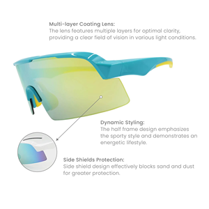 SU1984 PC deportes gafas de sol hombres - Product Image 3