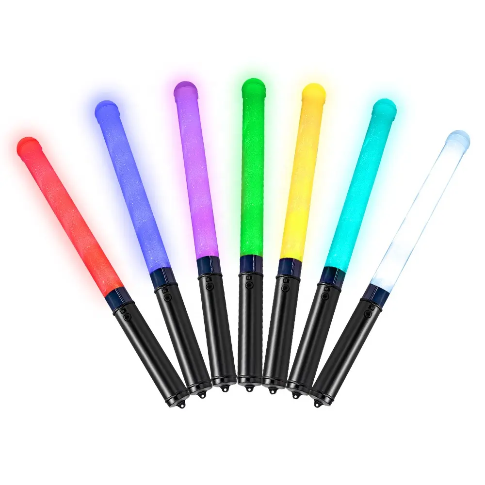 Led Cheering Stick Glowing In The Dark Party Suppliers Eco-Friendly Flashing Wireless Controlled Luminous Light Up Foam Stick