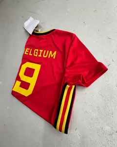 Camiseta de Fútbol de Bélgica Número 9 |   Camiseta Personalizada de la Selección Nacional en Color |   Camiseta de Manga Corta para Hombre, Transpirable y de Alta Calidad |   Nuevo - Product Image 3