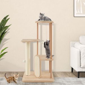Torre para Gatos Moderna de Múltiples Niveles con Rascador y Poste, Árboles y Rascadores para Gatos de Primera Calidad - Product Image 3