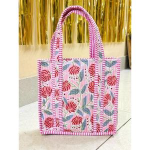 Sac fourre-tout pour femme en coton matelassé, patchwork, grand, multicolore, style bohème vintage, écologique, durable, fait main, robuste - Product Image 1