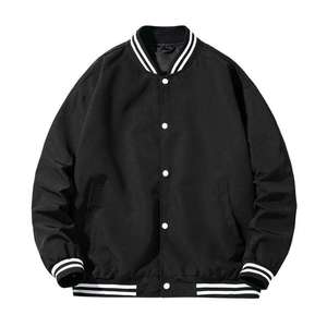 High Quality Custom Baseball Letterman <b>Jacket</b> Oversized vintage <b>Cropped</b> monochrome <b>denim</b> street eco friendly Varsity <b>Jackets</b> - Product Image 5